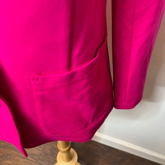 J.Crew Patch Pocket Blazer in Italian Ponte Pink Size 2 BF422 - Picture 8 of 11